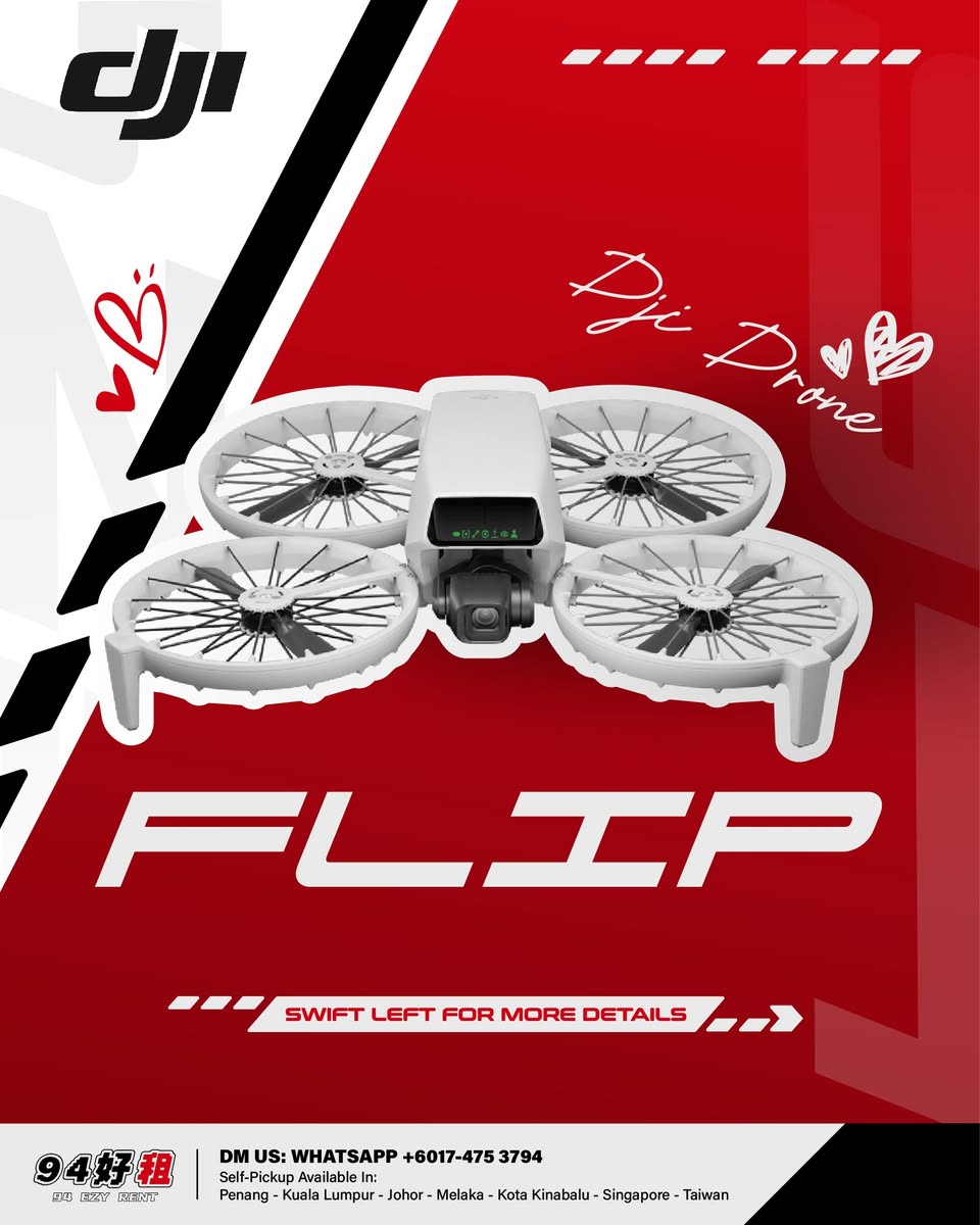 DJI Flip available for rent at 94 Ezy Rent