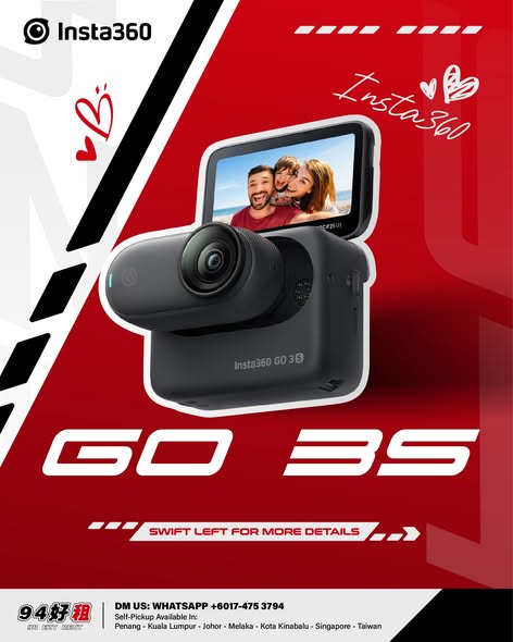 Insta360 GO 3S available for rent at 94 Ezy Rent